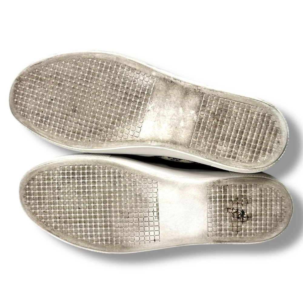 Steve Madden Gills Slip On Sneakers Gray Snake Print Size 8 Streetwear Casual - Picture 12 of 16